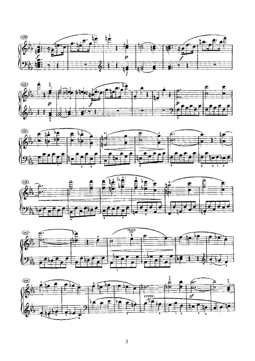 奏鸣曲(Opus10 Nr.1) 键盘类 钢琴钢琴曲谱（图3）