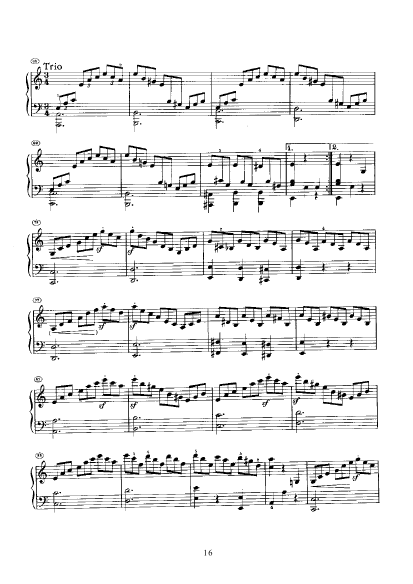 奏鸣曲(Opus2 Nr.3) 键盘类 钢琴钢琴曲谱（图16）
