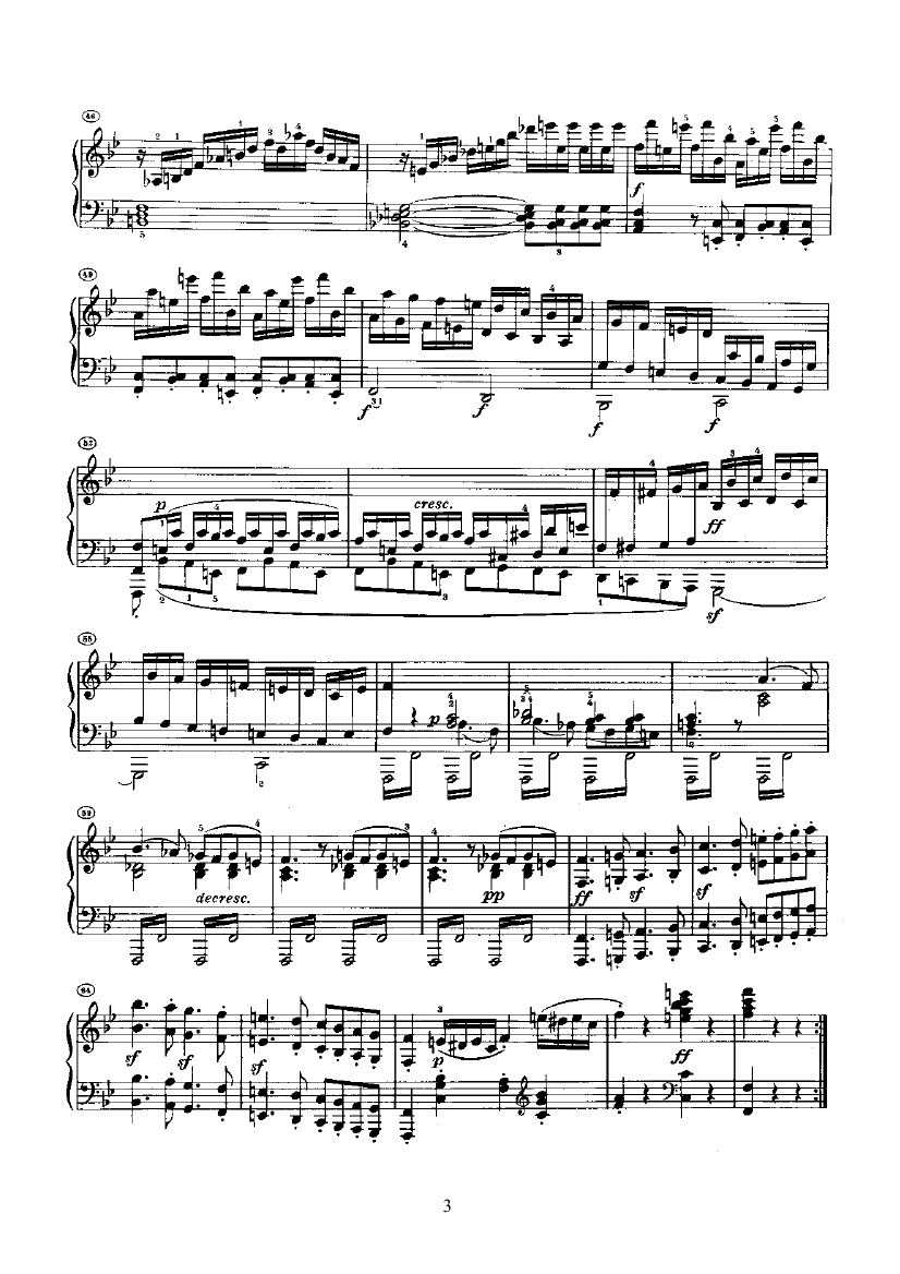 奏鸣曲(Opus22) 键盘类 钢琴钢琴曲谱（图3）