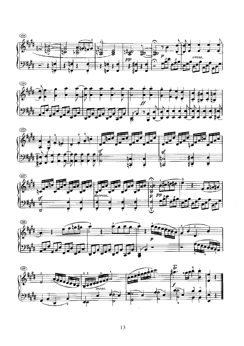 奏鸣曲(Opus14 Nr.1) 键盘类 钢琴钢琴曲谱（图13）