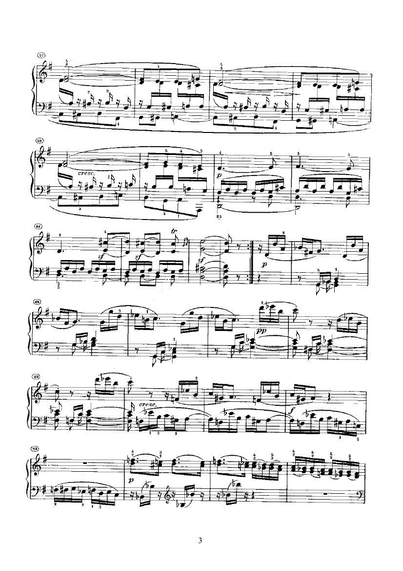 奏鸣曲(Opus14 Nr.2) 键盘类 钢琴钢琴曲谱（图3）