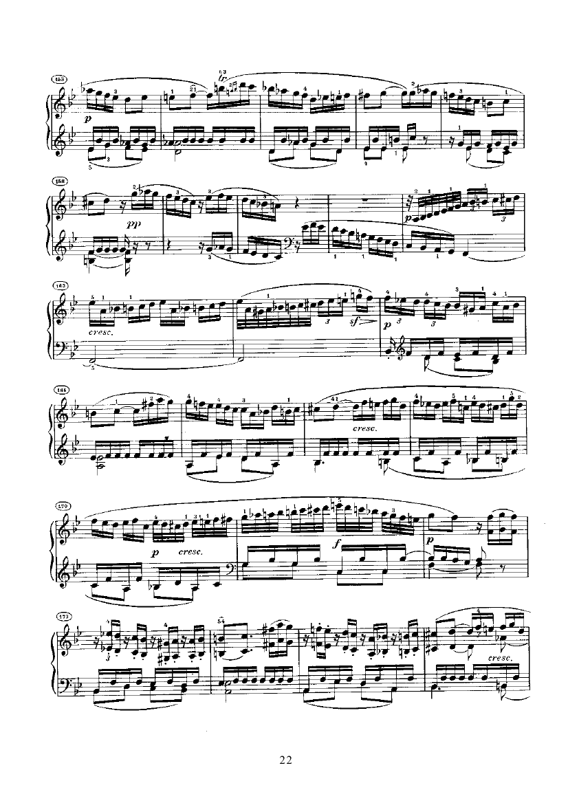 奏鸣曲(Opus22) 键盘类 钢琴钢琴曲谱（图22）