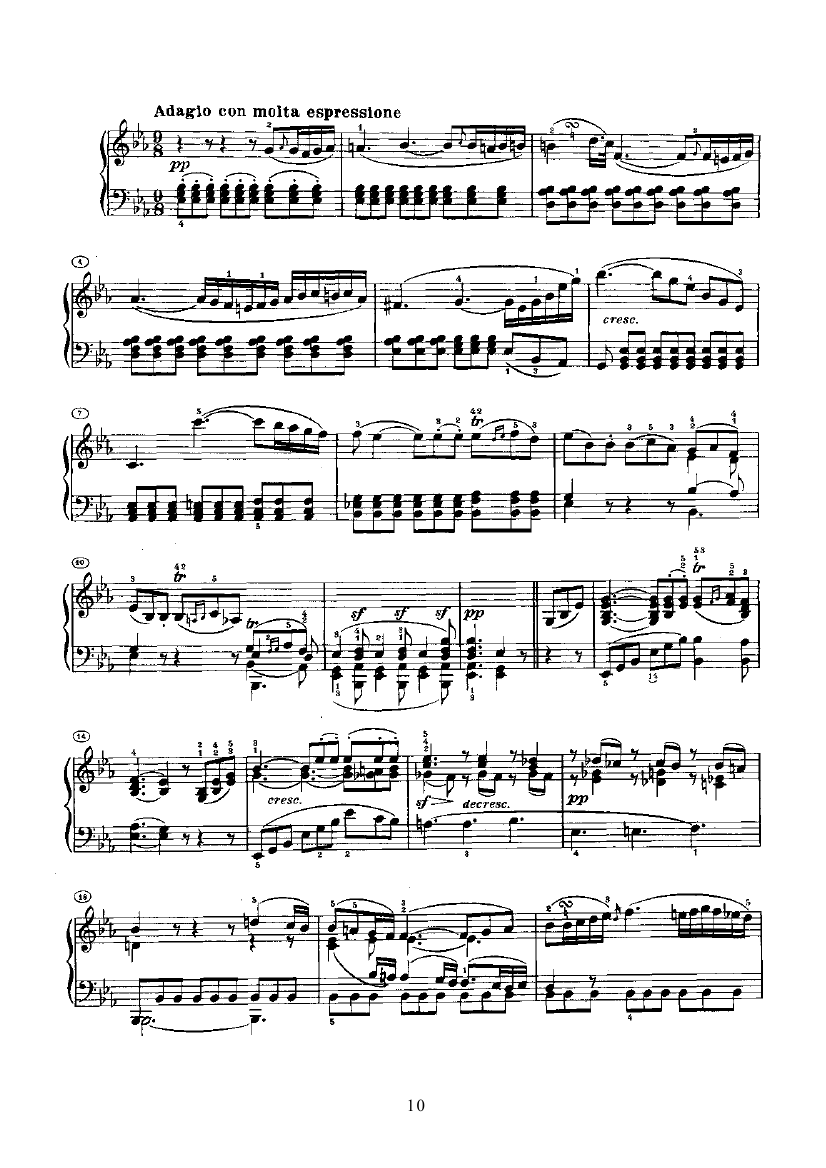 奏鸣曲(Opus22) 键盘类 钢琴钢琴曲谱（图10）