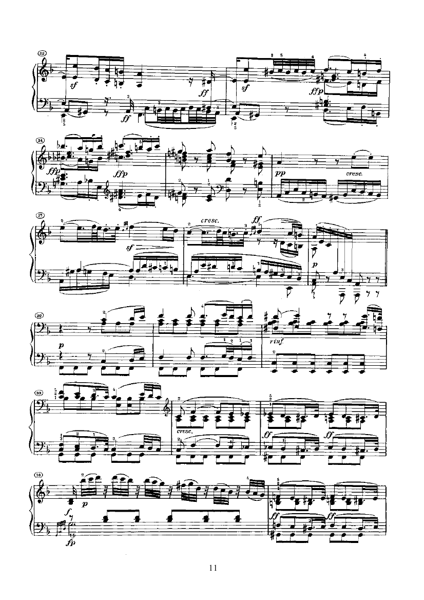 奏鸣曲(Opus10 Nr.3) 键盘类 钢琴钢琴曲谱（图11）