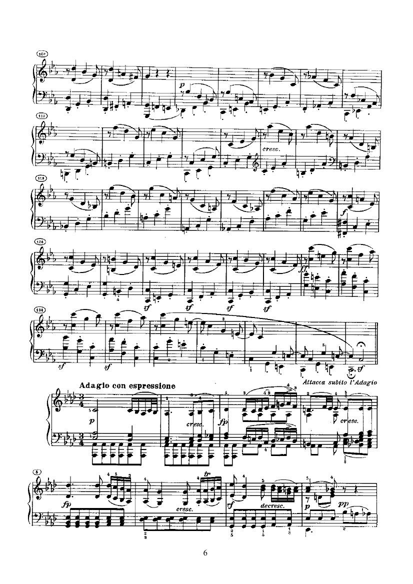 奏鸣曲(Opus27 Nr.1) 键盘类 钢琴钢琴曲谱（图6）