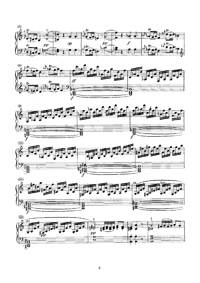 奏鸣曲(Opus2 Nr.3) 键盘类 钢琴钢琴曲谱（图4）