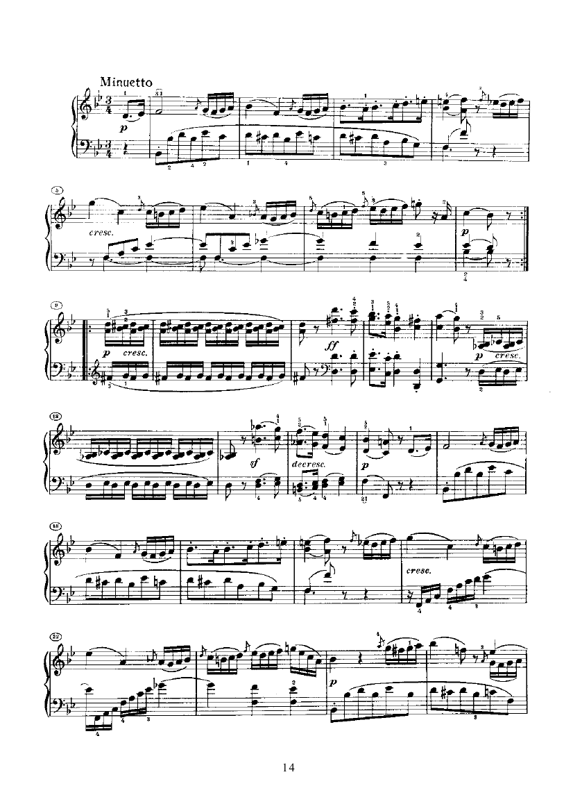 奏鸣曲(Opus22) 键盘类 钢琴钢琴曲谱（图14）