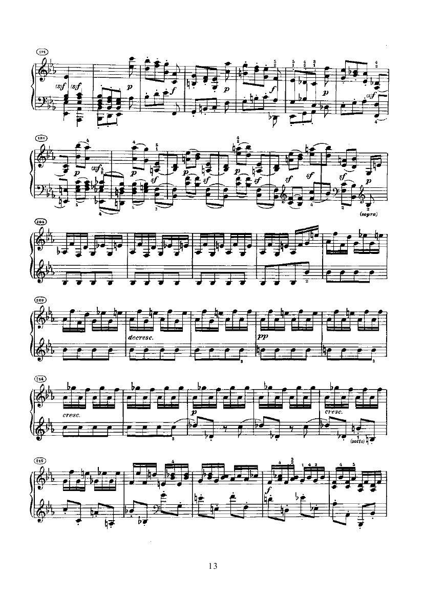 奏鸣曲(Opus27 Nr.1) 键盘类 钢琴钢琴曲谱（图13）