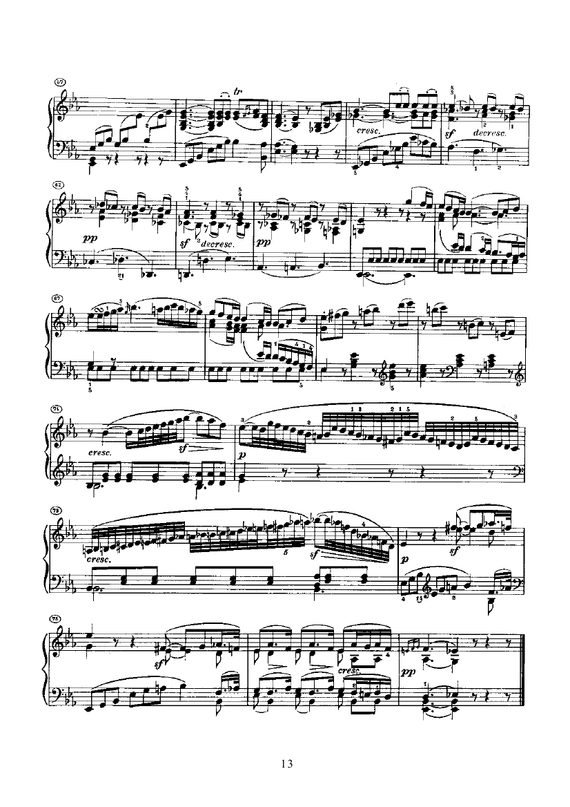 奏鸣曲(Opus22) 键盘类 钢琴钢琴曲谱（图13）