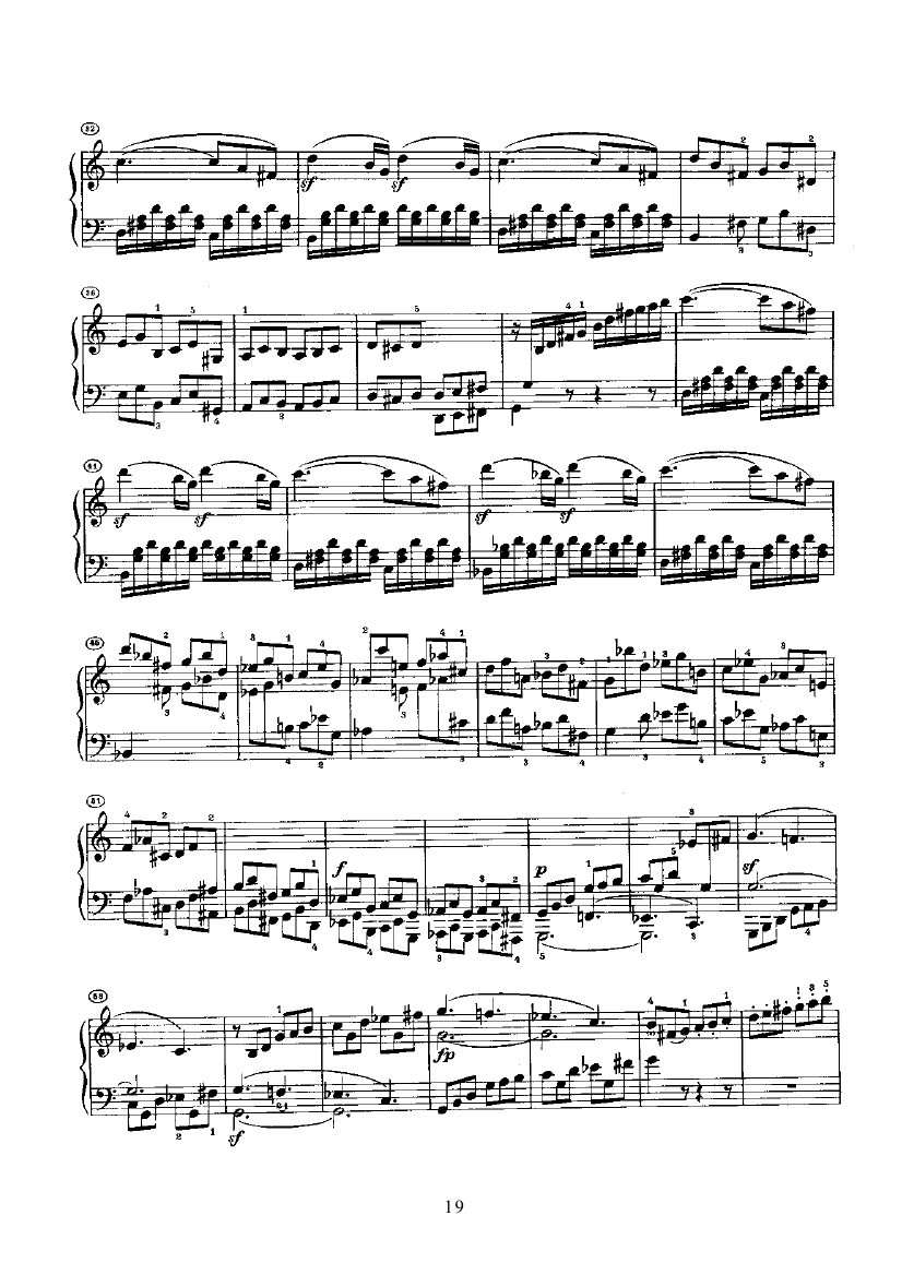 奏鸣曲(Opus2 Nr.3) 键盘类 钢琴钢琴曲谱（图19）