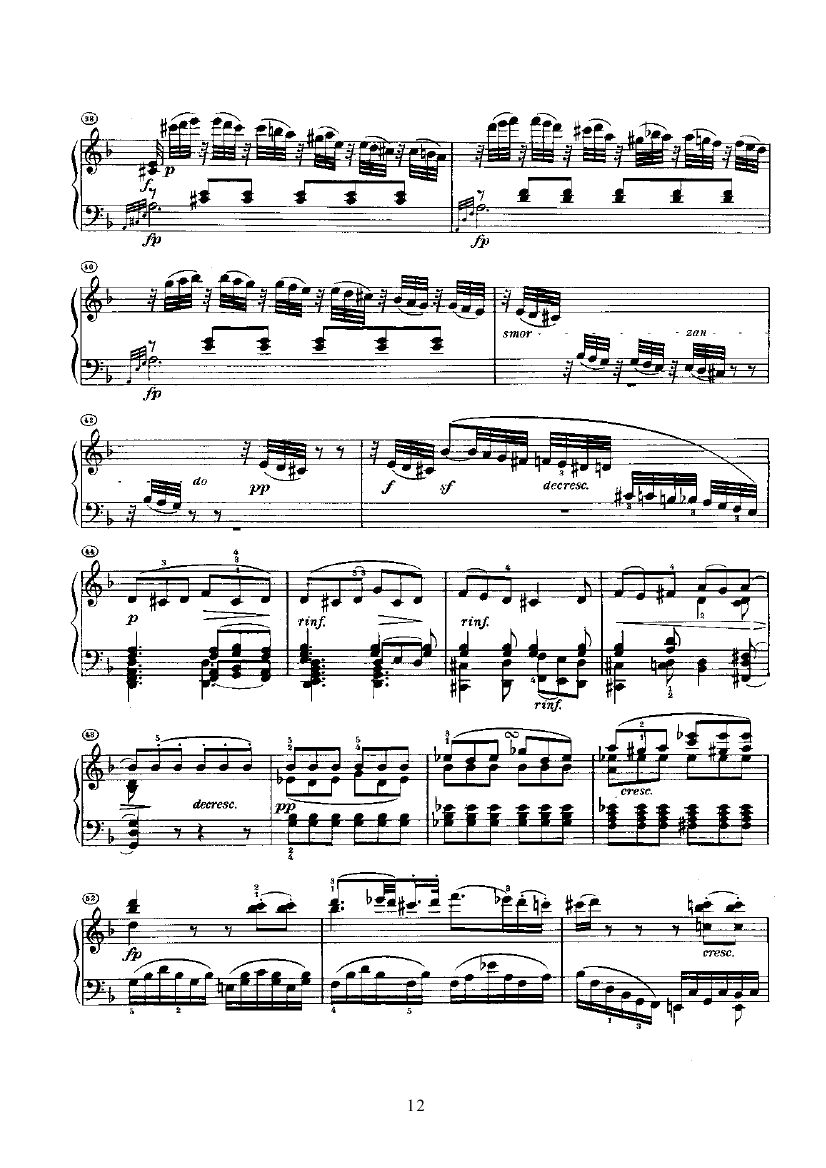 奏鸣曲(Opus10 Nr.3) 键盘类 钢琴钢琴曲谱（图12）