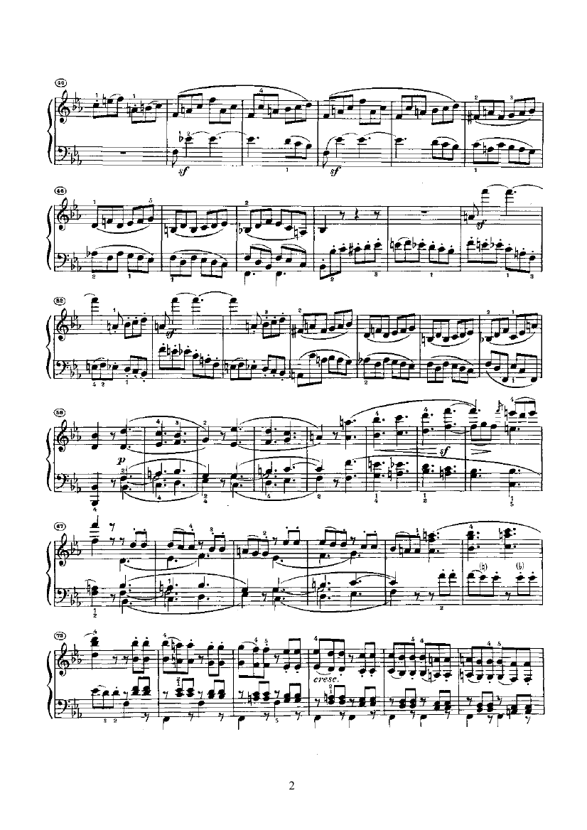 奏鸣曲(Opus7) 键盘类 钢琴钢琴曲谱（图2）