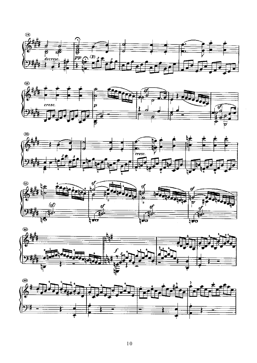 奏鸣曲(Opus14 Nr.1) 键盘类 钢琴钢琴曲谱（图10）