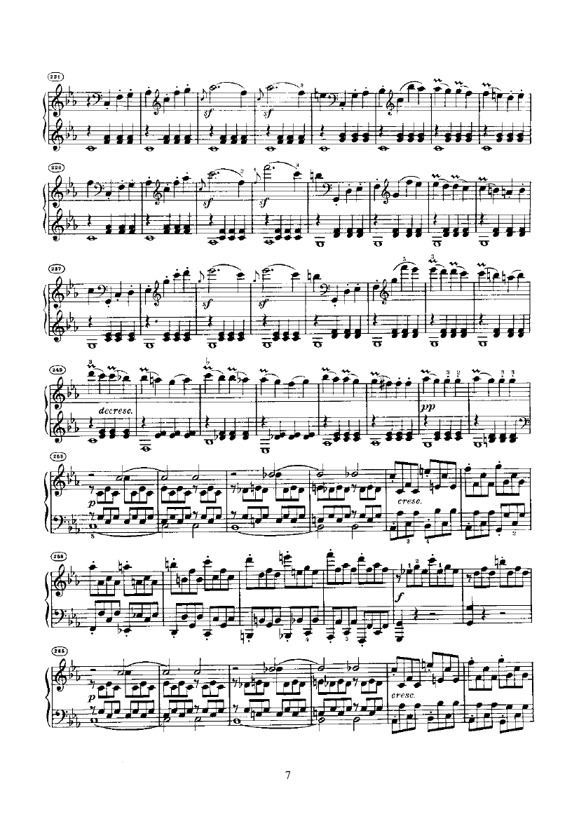 奏鸣曲(Opus13) 键盘类 钢琴钢琴曲谱（图7）