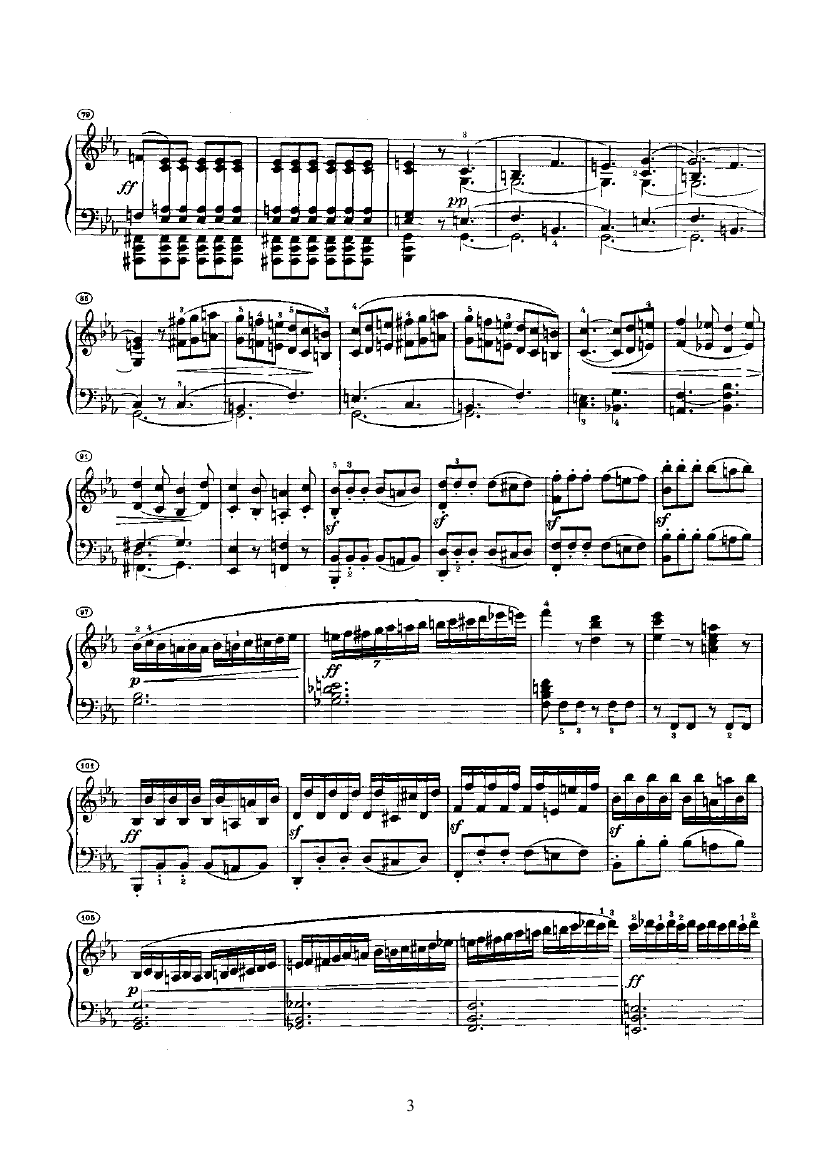 奏鸣曲(Opus7) 键盘类 钢琴钢琴曲谱（图3）