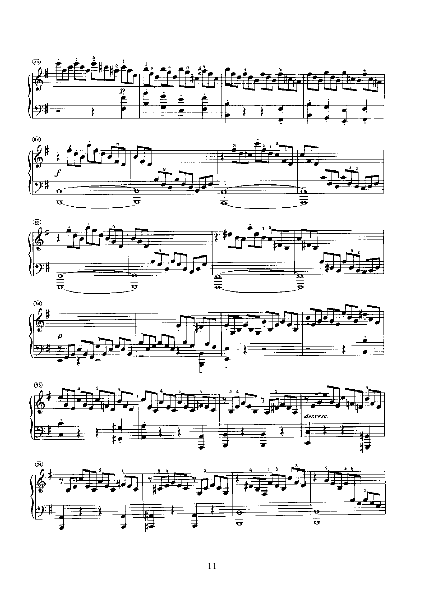 奏鸣曲(Opus14 Nr.1) 键盘类 钢琴钢琴曲谱（图11）