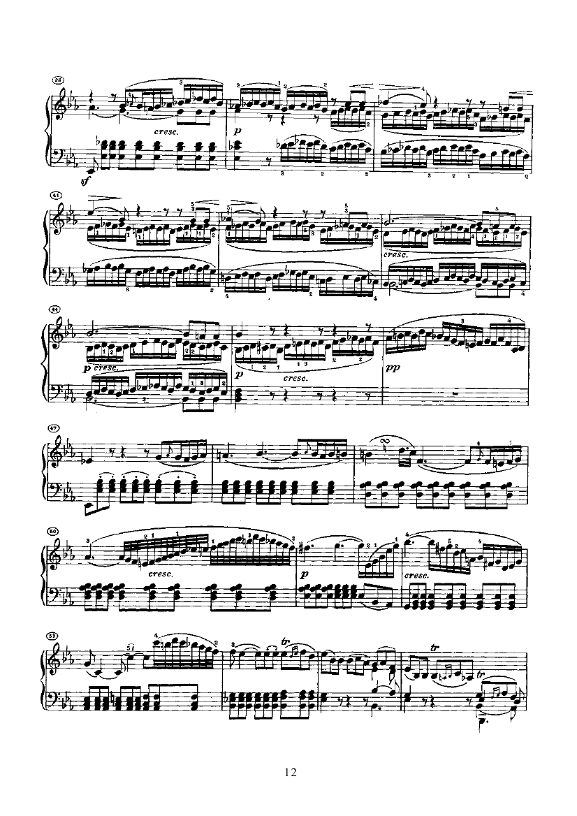 奏鸣曲(Opus22) 键盘类 钢琴钢琴曲谱（图12）