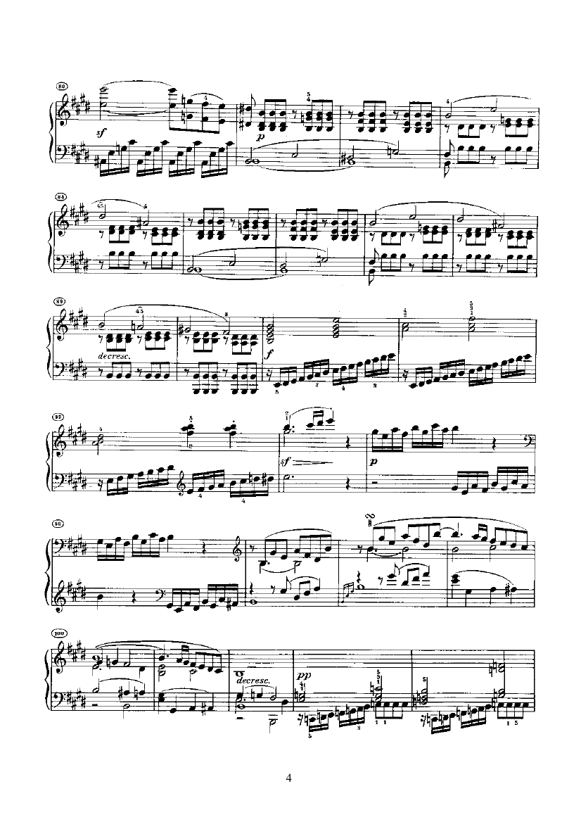 奏鸣曲(Opus14 Nr.1) 键盘类 钢琴钢琴曲谱（图4）