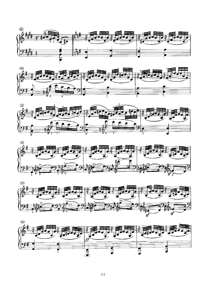 奏鸣曲(Opus2 Nr.3) 键盘类 钢琴钢琴曲谱（图11）