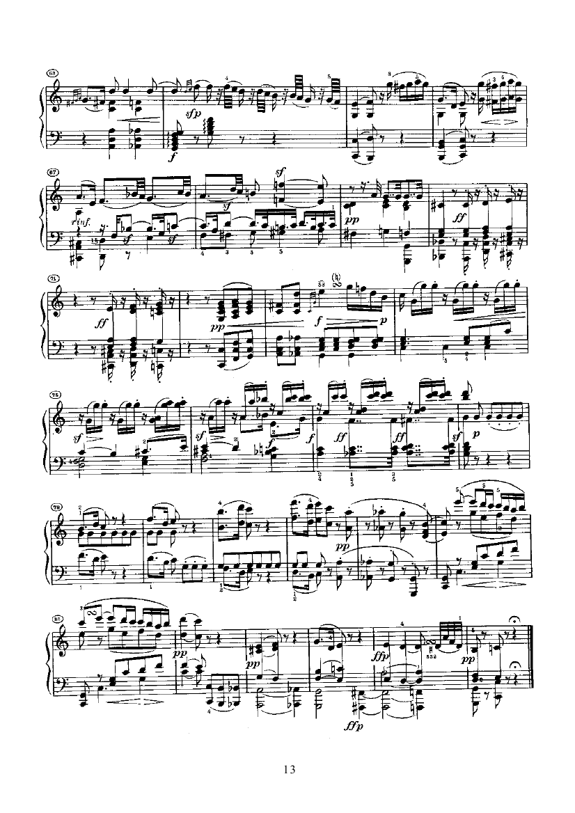 奏鸣曲(Opus7) 键盘类 钢琴钢琴曲谱（图13）