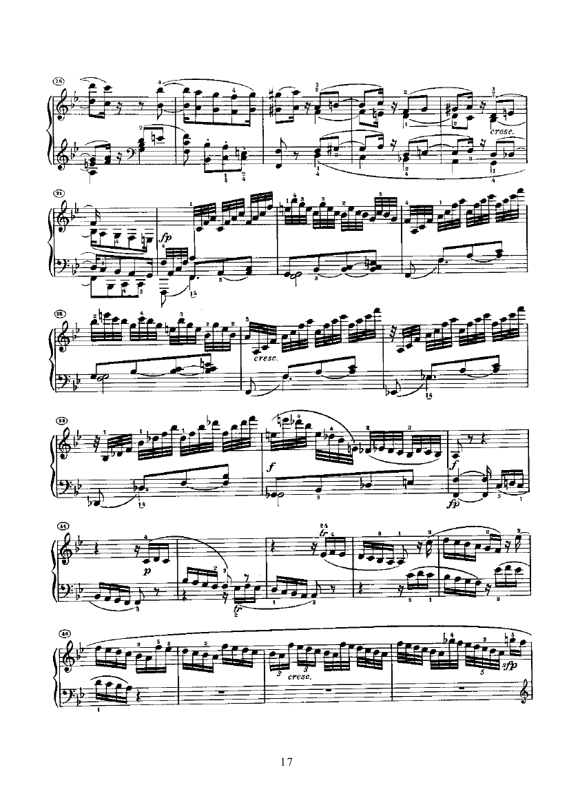 奏鸣曲(Opus22) 键盘类 钢琴钢琴曲谱（图17）