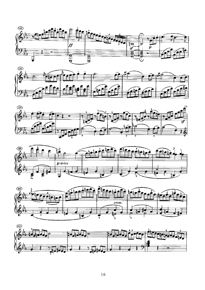 奏鸣曲(Opus13) 键盘类 钢琴钢琴曲谱（图16）