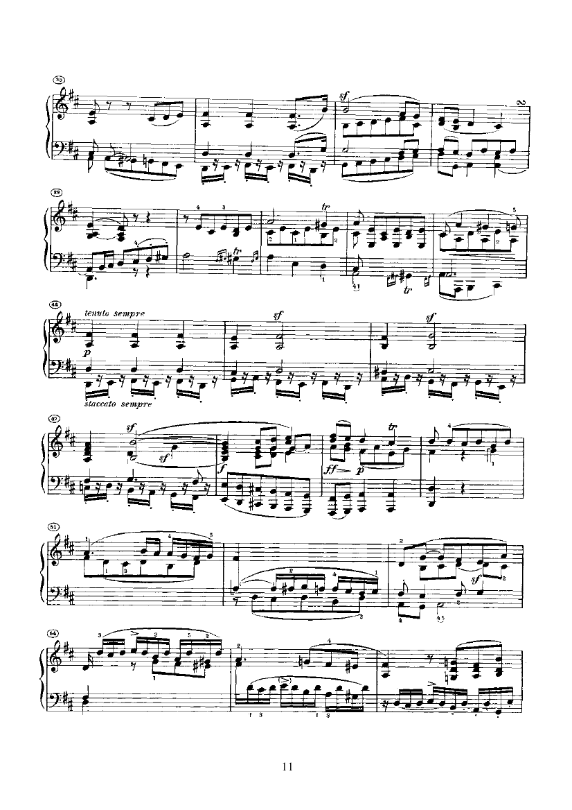 奏鸣曲(Opus2 Nr.2) 键盘类 钢琴钢琴曲谱（图11）
