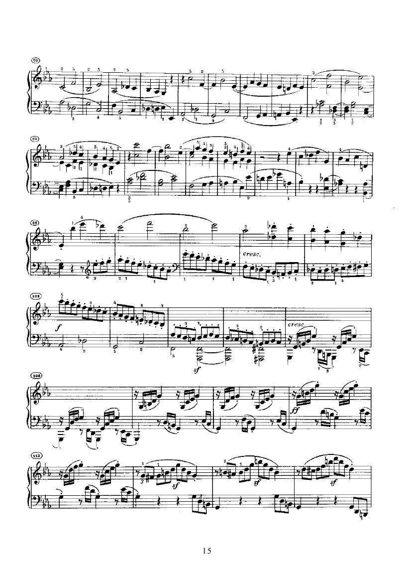 奏鸣曲(Opus13) 键盘类 钢琴钢琴曲谱（图15）
