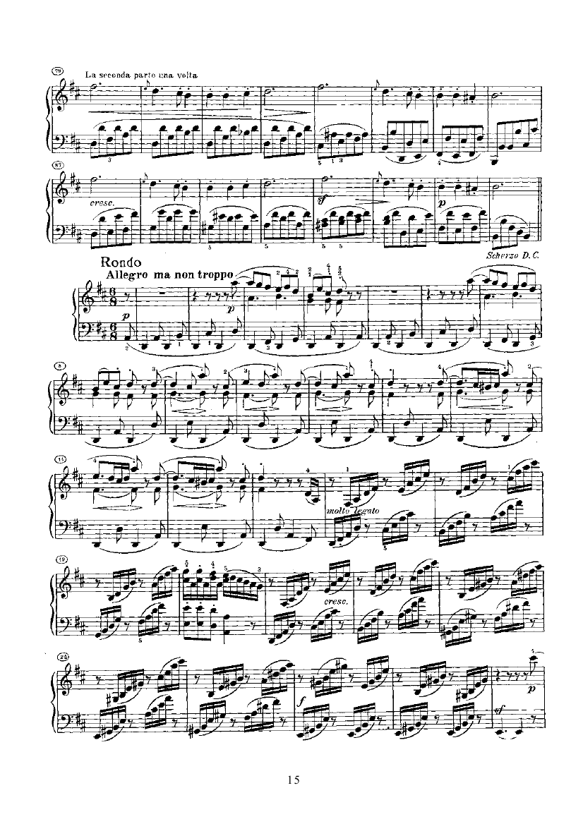 奏鸣曲(Opus28) 键盘类 钢琴钢琴曲谱（图15）