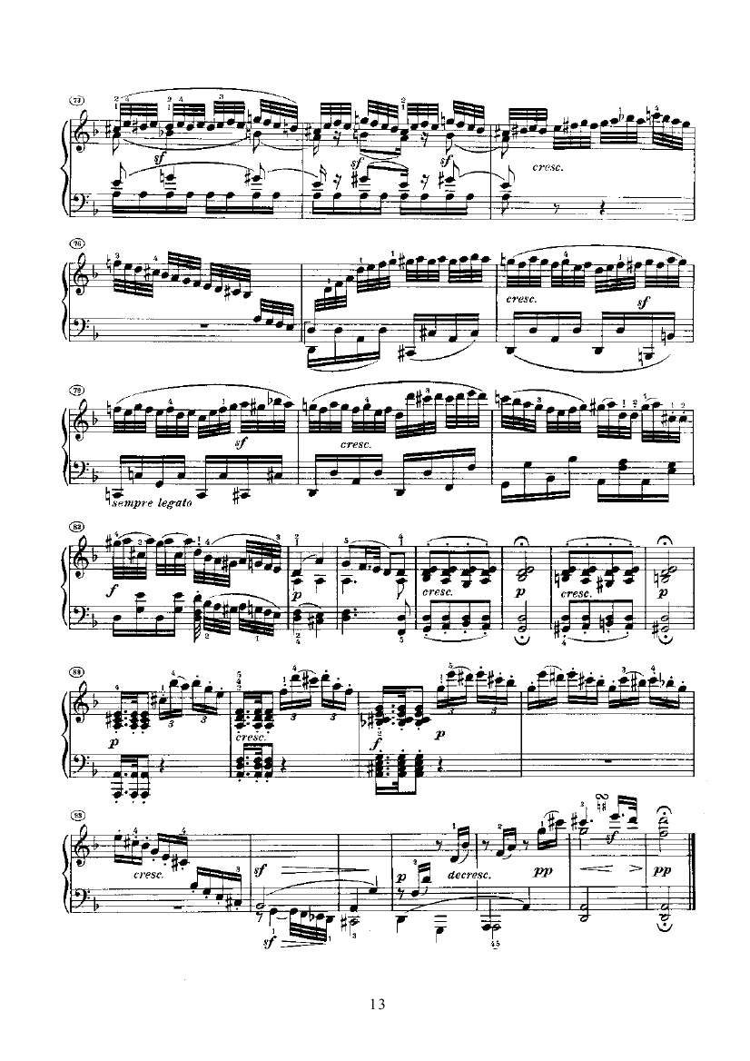 奏鸣曲(Opus28) 键盘类 钢琴钢琴曲谱（图13）