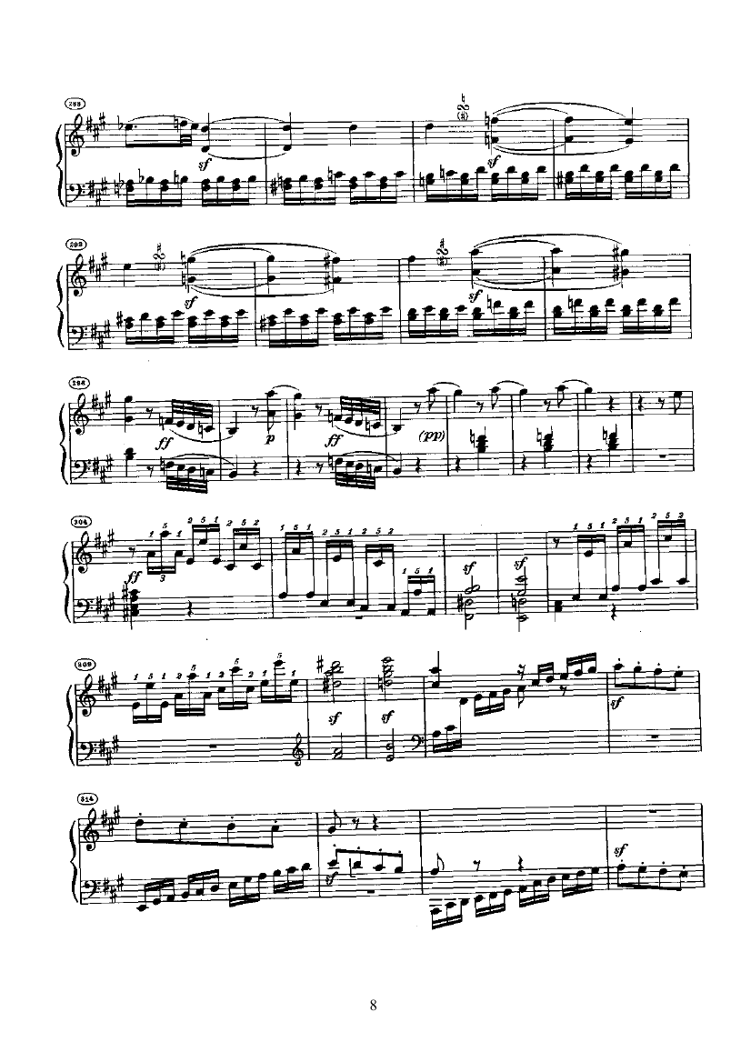 奏鸣曲(Opus2 Nr.2) 键盘类 钢琴钢琴曲谱（图8）