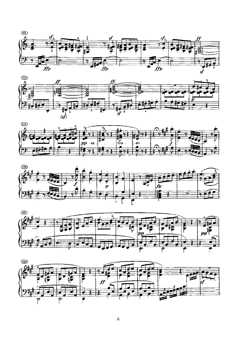 奏鸣曲(Opus2 Nr.2) 键盘类 钢琴钢琴曲谱（图6）