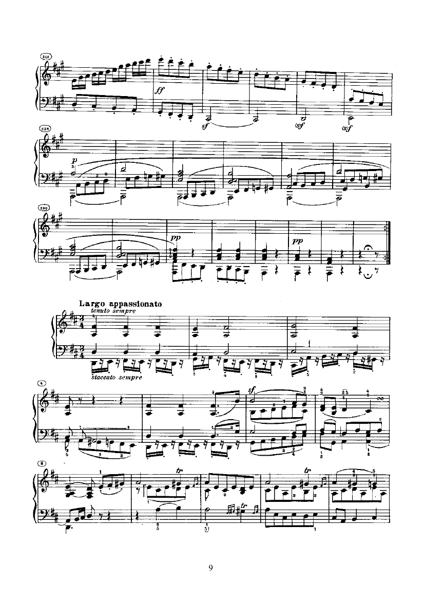 奏鸣曲(Opus2 Nr.2) 键盘类 钢琴钢琴曲谱（图9）