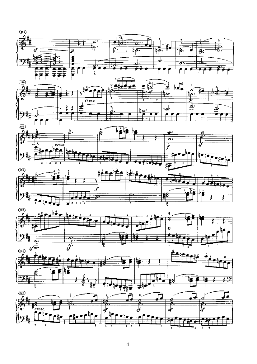 奏鸣曲(Opus28) 键盘类 钢琴钢琴曲谱（图4）