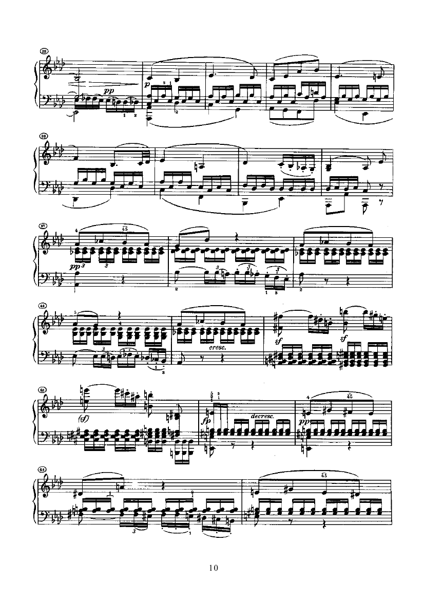 奏鸣曲(Opus13) 键盘类 钢琴钢琴曲谱（图10）