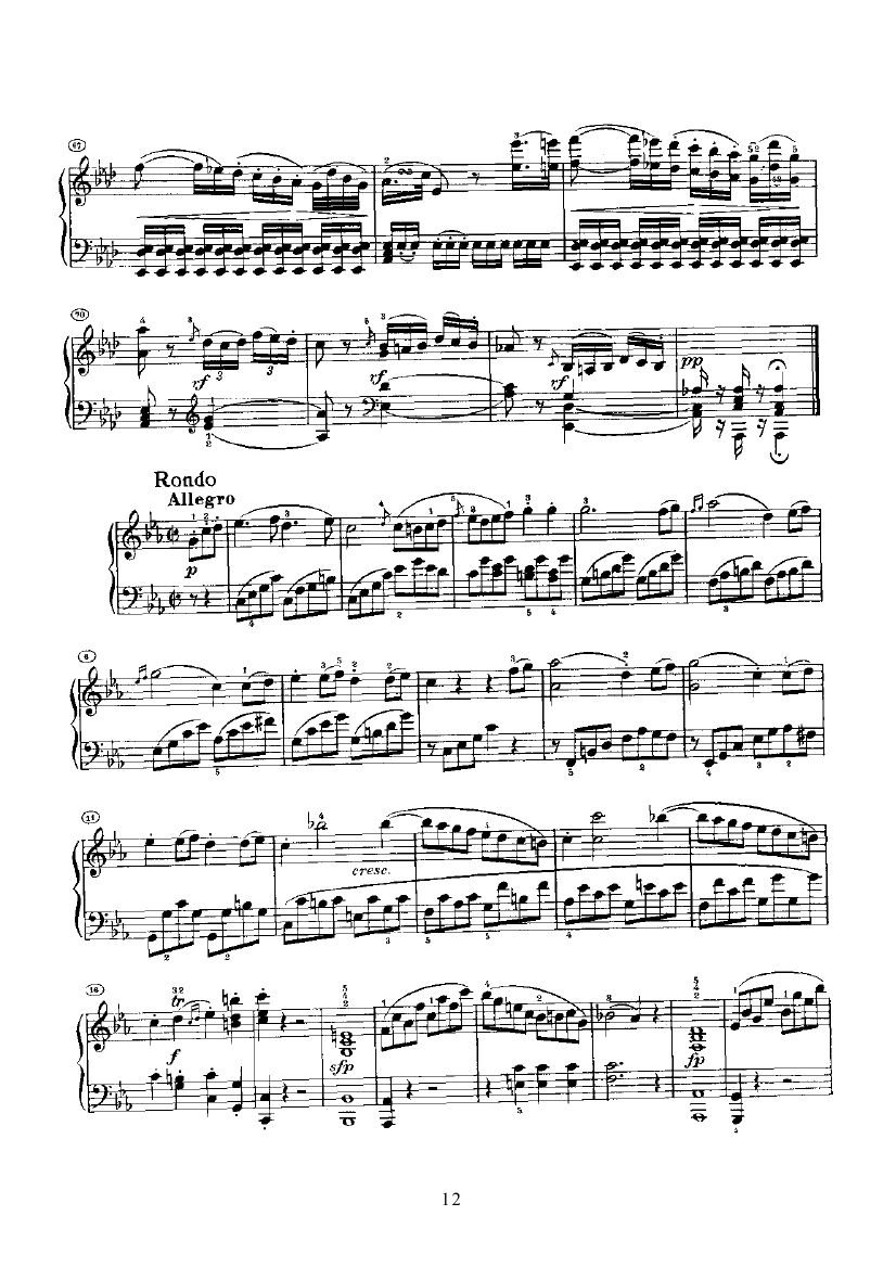 奏鸣曲(Opus13) 键盘类 钢琴钢琴曲谱（图12）