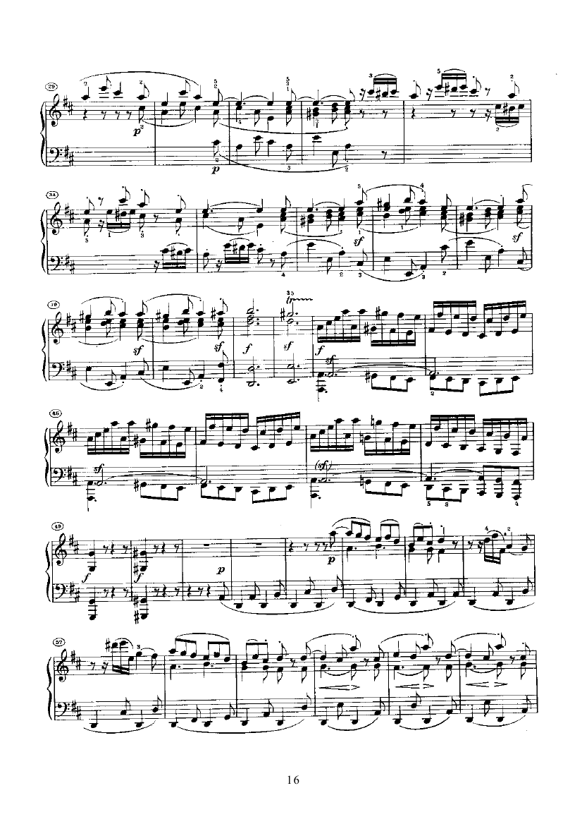 奏鸣曲(Opus28) 键盘类 钢琴钢琴曲谱（图16）