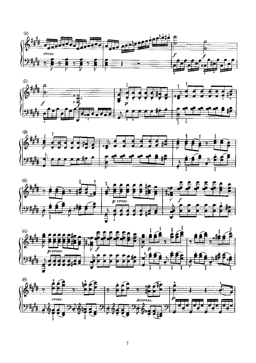 奏鸣曲(Opus27 Nr.2) 键盘类 钢琴钢琴曲谱（图7）