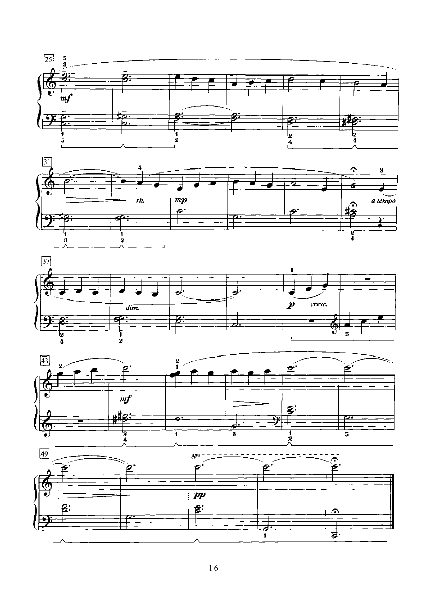 鲍伯的旋律 键盘类 钢琴钢琴曲谱（图16）