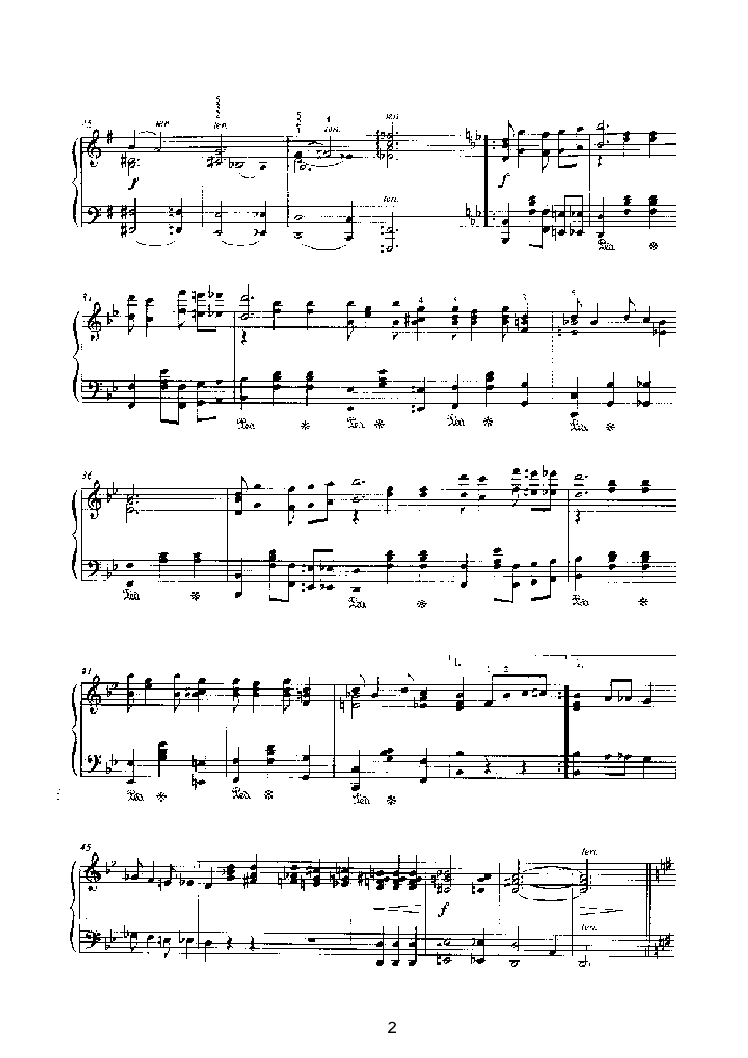 贝西娜 键盘类 钢琴钢琴曲谱（图2）