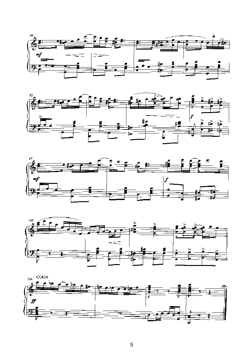 斯科特·乔普林的新雷格 键盘类 钢琴钢琴曲谱（图5）