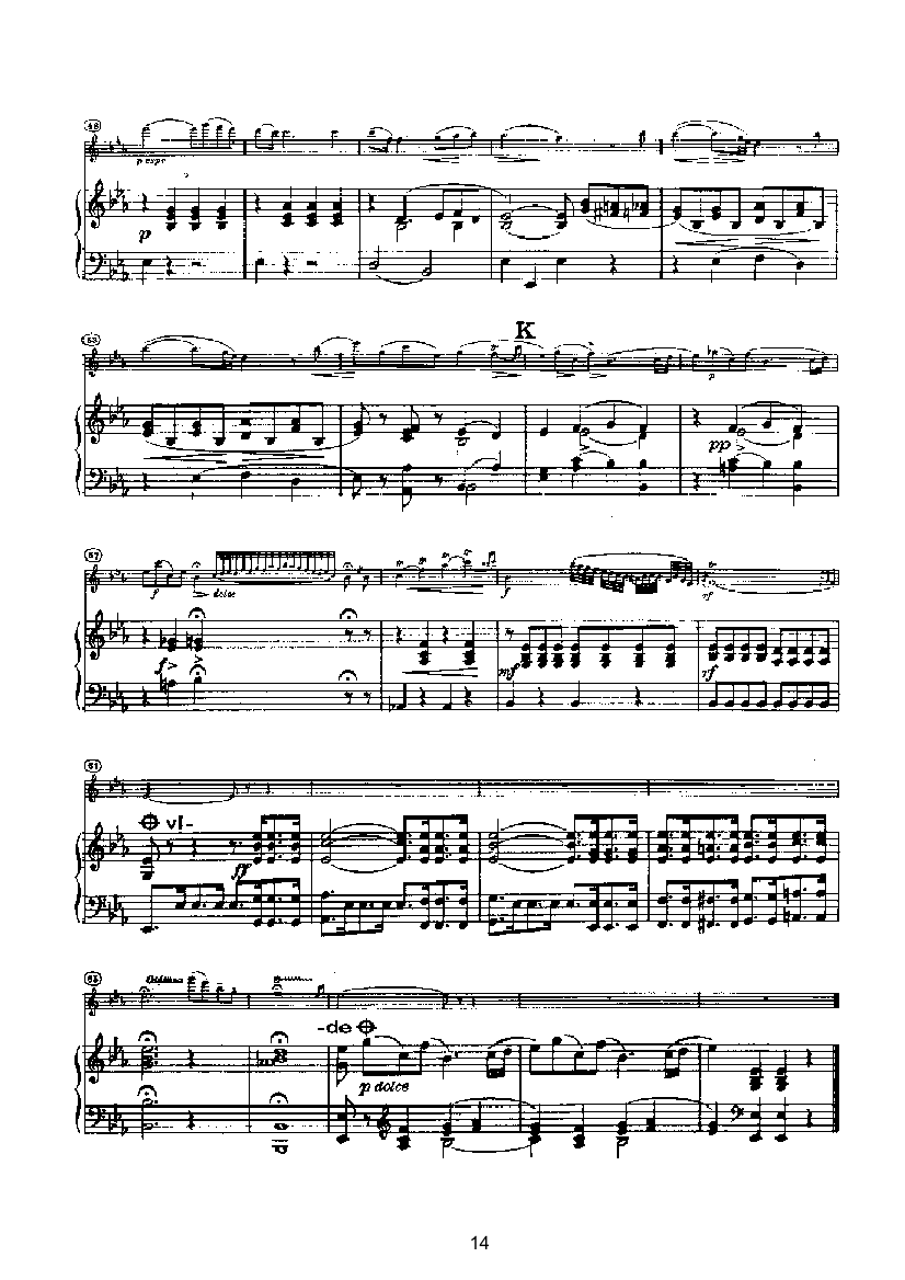 第六小提琴协奏曲 键盘类 钢琴钢琴曲谱（图14）