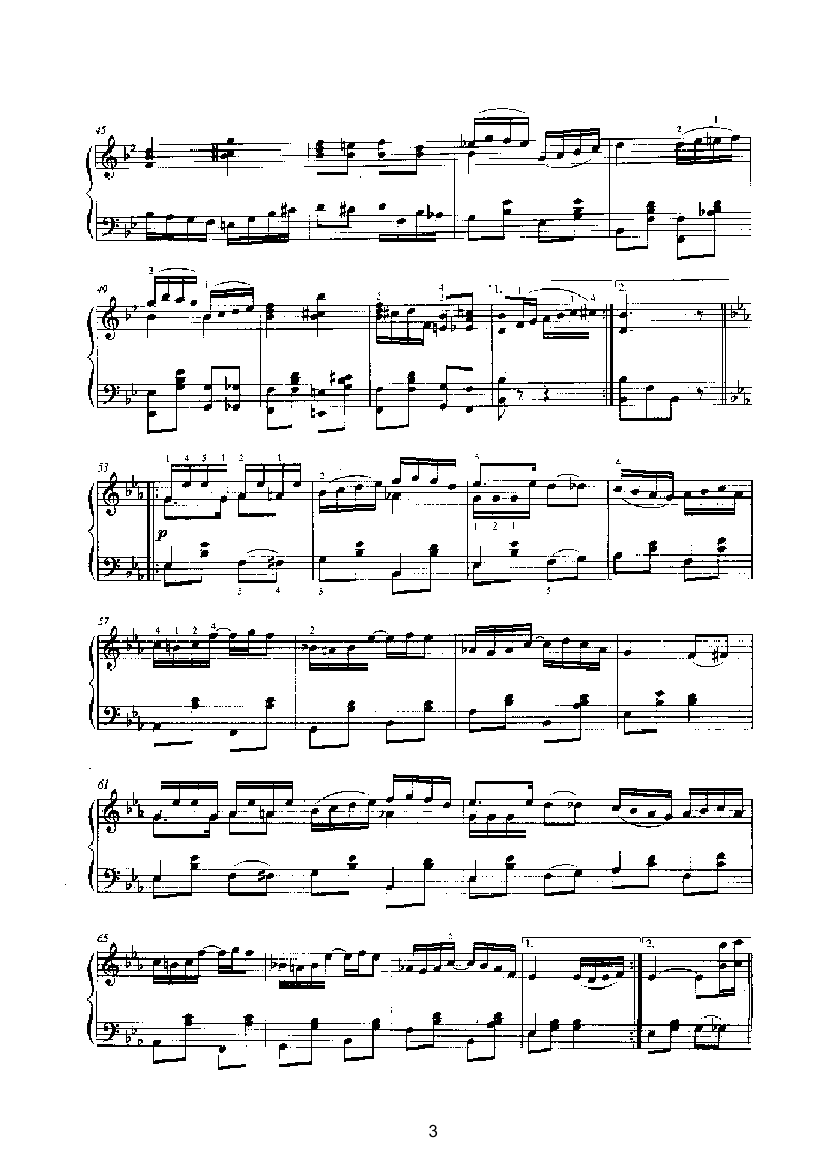 沉思雷格 键盘类 钢琴钢琴曲谱（图3）