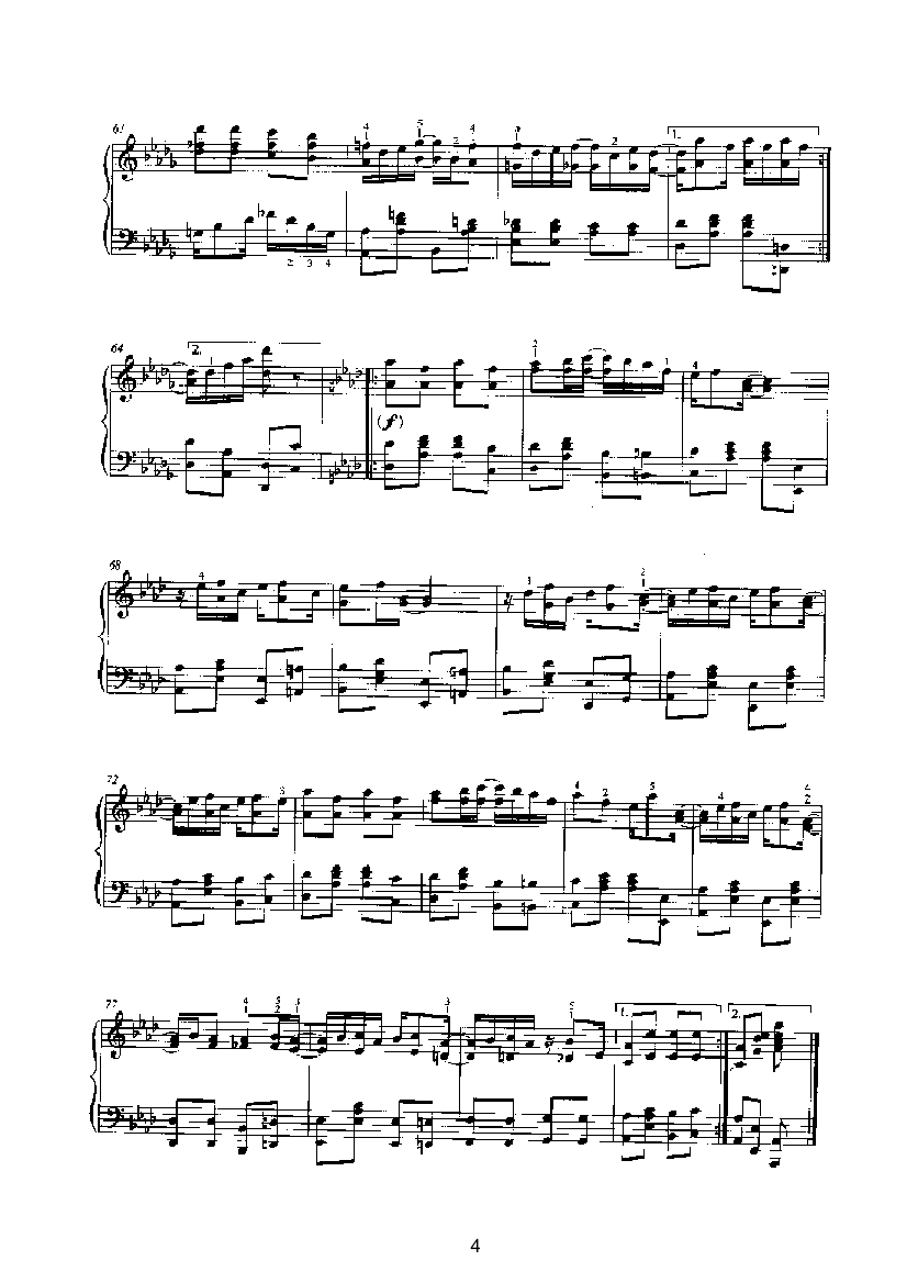 枫叶雷格 键盘类 钢琴钢琴曲谱（图4）