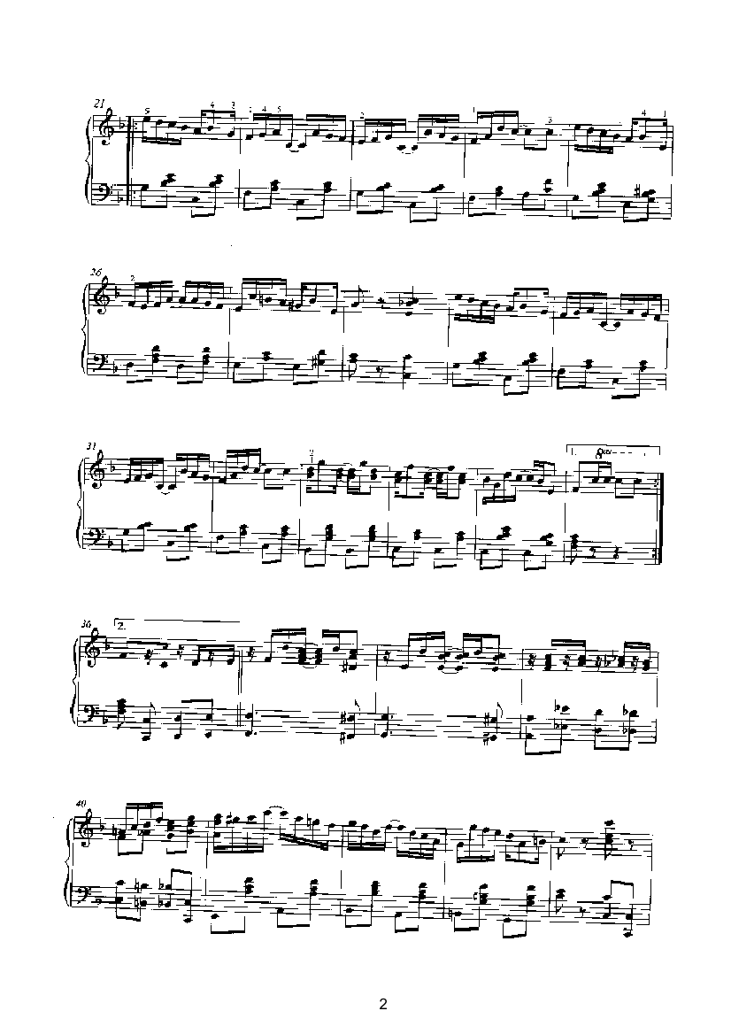 切分精粹 键盘类 钢琴钢琴曲谱（图2）