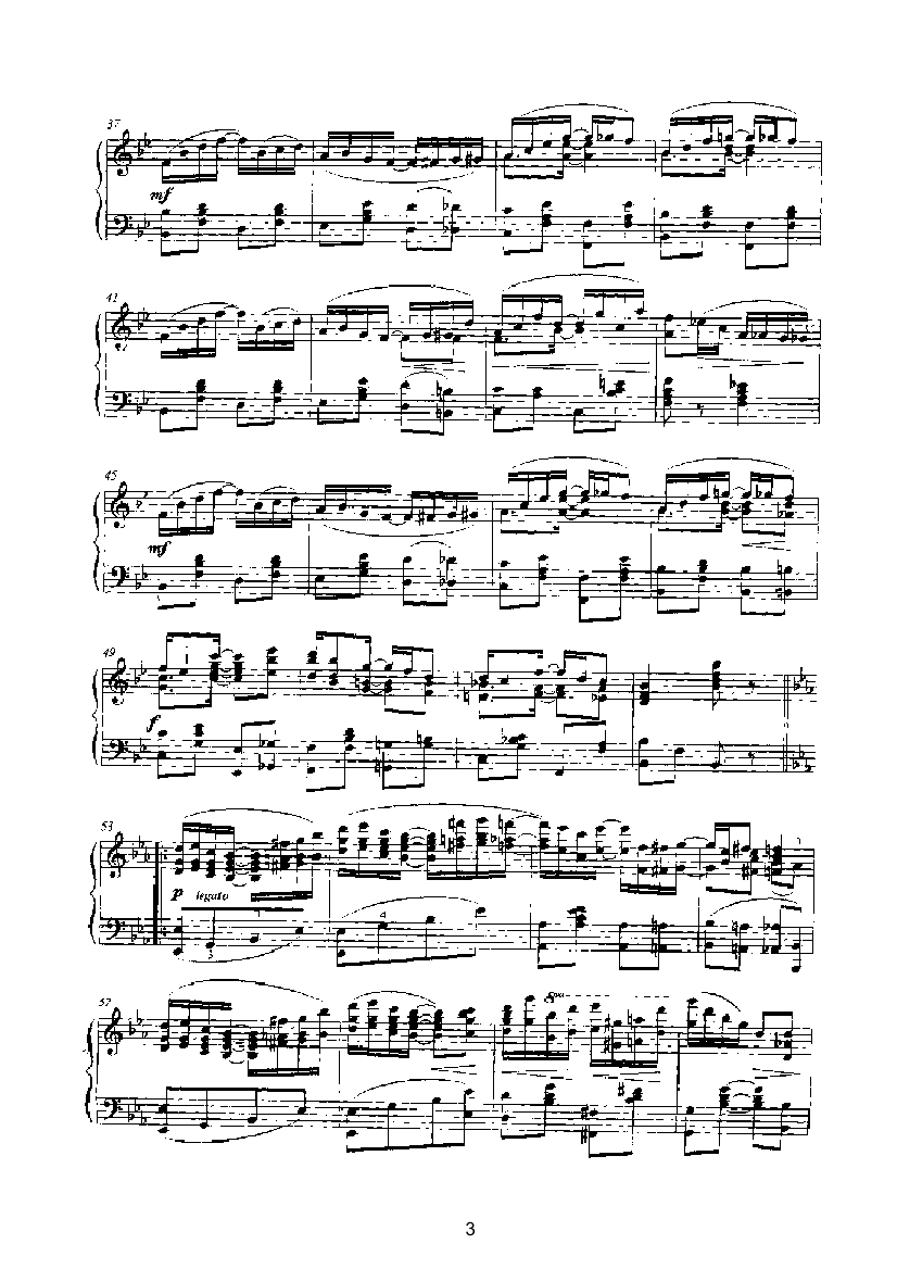 无花果树叶雷格 键盘类 钢琴钢琴曲谱（图3）