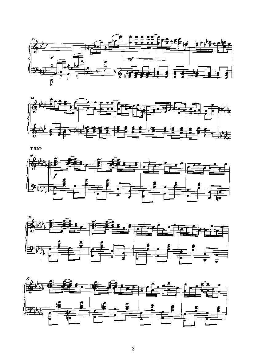 枫叶雷格 键盘类 钢琴钢琴曲谱（图3）