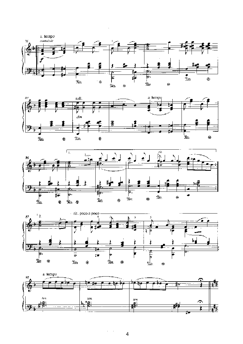 贝西娜 键盘类 钢琴钢琴曲谱（图4）