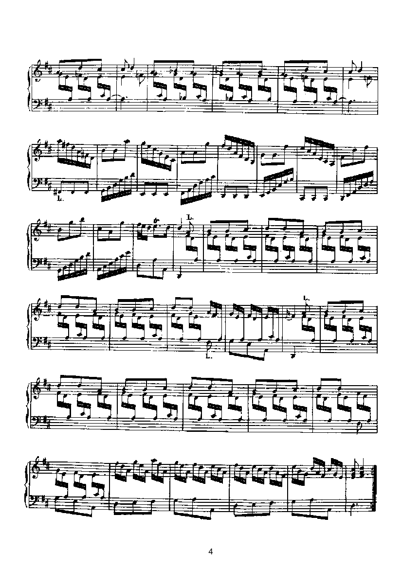 二十首经典奏鸣曲第六首 键盘类 钢琴钢琴曲谱（图4）