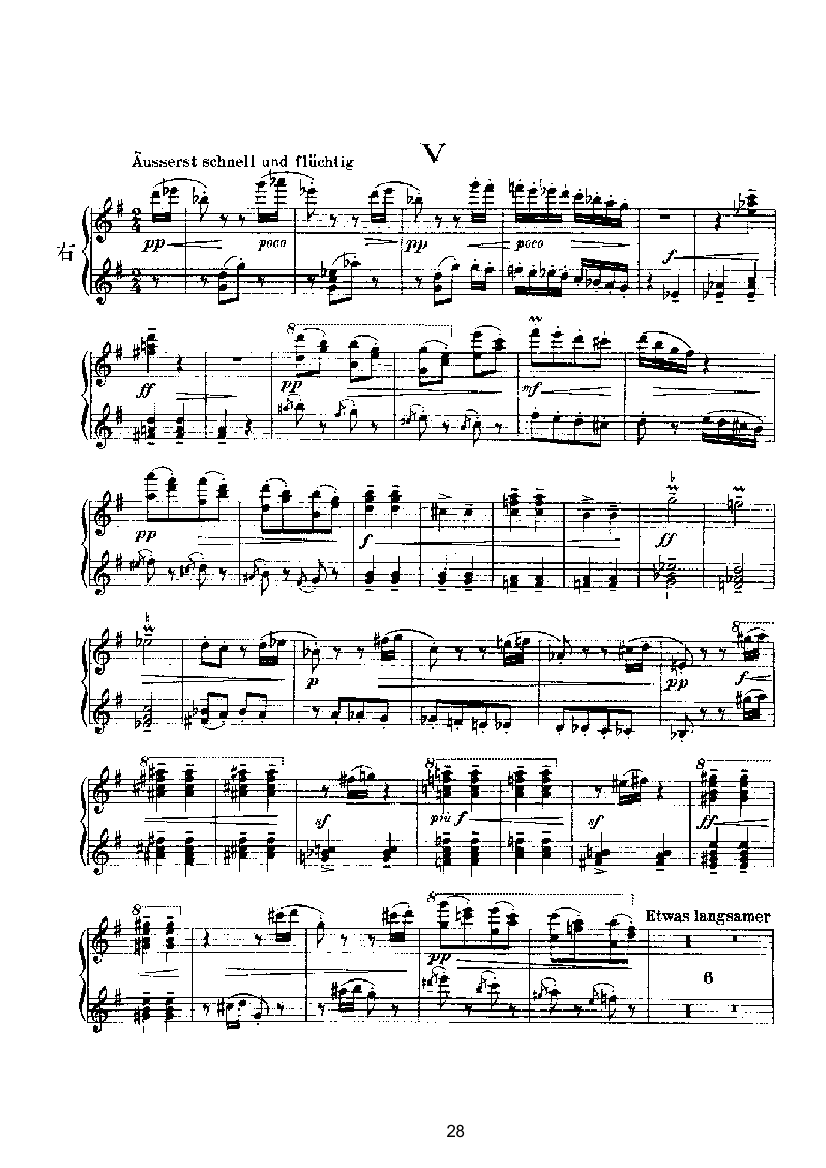滑稽曲六首op.58（四手联弹） 键盘类 钢琴钢琴曲谱（图28）